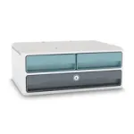 CEP Office Solution MoovUp Drawer Box with Lock Mint Grey DIN A4 Landscape DIN A5 Landscape 3 Drawers