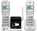 Geemarc AMPLIDECT 595-2 U.L.E Duo belaidis telefonas su 2 rageliais &ndash; bazinė stotis &ndash; įkrovimo stotelė