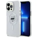 Karl Lagerfeld KLHMP13XHLSCHH iPhone 13 Pro Max 6,7 inch White Hardcase IML Metal Choupette Head MagSafe