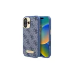 Guess GUHMP16MU4GPRB iPhone 16 Plus 6,7 inch Blue Hardcase 4G Logo Plate MagSafe