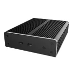 Akasa Newton NE Mini-ITX korpusas - juodas - aliuminis - be ventiliatoriaus - 2,5 inch HDD/SSD - 150,6 mm