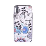DEVIA Crystal Bloosom Dėklas, skirtas Apple iPhone X / XS &ndash; sidabrinis