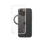 PanzerGlass CARE&trade; by &reg; Dėklas Skaidrus su Juodu Atraminiu Stovu ir MagSafe iPhone 16 Pro Max