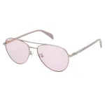 TOUS moteri&scaron;ki akiniai nuo saulės STO437-560E59 Havana acetatinis kvadratinis rėmas gradientiniai rudi lę&scaron;iai 56mm