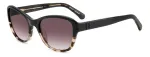 KATE SPADE Golda moteri&scaron;ki akiniai nuo saulės &ndash; kvadratinis acetatinis rėmas &ndash; rudi gradientiniai lę&scaron;iai &ndash; 56/20/135 mm