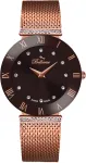 BELLEVUE Woman F104 26mm Quartz Analog Watch Stainless Steel Silver Dial