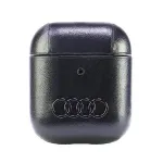 Audi Leather Big Logo AirPods 1/2 Dėklas Juodas AU-AP-GT/D3-BK
