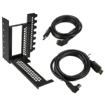 CableMod CM-VPB-2DK-R vertikalus vaizdo plok&scaron;tės tvirtinimas su PCIe x16 riser kabeliu, 2x DisplayPort, juodas