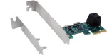 Exsys EX-3519 SATA valdiklis PCIe x1 2 HDD ir SSD diskams - SATA III 6 Gbps