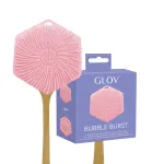 GLOV Bubble Burst 3-in-1 Silikoninis kūno, galvos odos ir nugaros &scaron;veitiklis bei masažuoklis - Rožinė