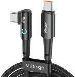 Voltage PowerAngle USB-C į USB-C laidas 100W PD 2m juodas