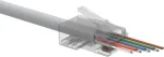 SOLARIX RJ45 Cat.5e UTP Pass-Through Connector SXRJ45-5E-UTP-EASY (100 vnt.)