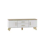 Cama RTV stand LOTTA 140cm Balta + sonoma oak