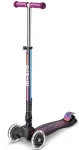 Mikro paspirtukas Micro Maxi Deluxe Foldable LED Neochrome 3 ratų, žalias