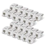 StarTech.com Cat6 Keystone Jack 24 vnt., RJ45 UTP, 90 laipsnių 110 Punch Down, balti
