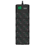SVEN SF-10E-16 Apsauginis tinklo filtras, 10 lizdų, 16 A, 3,6 kW, 1,8 m, juodas