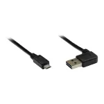 GoodConnections Alcasa USB 2.0 A&ndash;Micro-B laidas, 2 m, kampuotas, auksuotas
