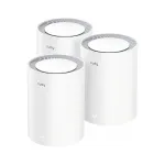 &bdquo;Cudy M3600&ldquo; Wi‑Fi 7 dviejų juostų (2,4/5 GHz) tinklo sistema, 3 vnt. rinkinys, 2882/688 Mbps, 3x LAN, vidinės antenos