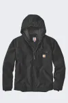 Carhartt vyri&scaron;ka plaunamo drobės striukė su Sherpa pamu&scaron;alu, juoda, L dydis