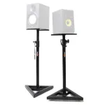 STAND4ME MON 1 MKII 2 vnt. monitorių stovai - teleskopinis auk&scaron;čio reguliavimas 800-1300 mm, plienas, juodi, 20 kg apkrova