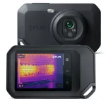 FLIR C8 nedidelė terminio vaizdo kamera, 320x240, MSX, -20&hellip;450 &deg;C, LCD ekranas, Wi-Fi, juodos spalvos