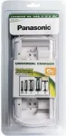 Panasonic BQ-CC15E/1B Smart & Quick Ni-MH akumuliatorių įkroviklis AA ir AAA, 4 lizdai, individualūs kanalai, AC 100-240V