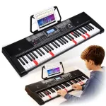MK 2115 Mokomasis ne&scaron;iojamas 37 klavi&scaron;ų elektroninis pianinas su 8 tembrais, 8 ritmais, 4 demonstracinėmis dainomis, mikrofono įvestimi, juodas