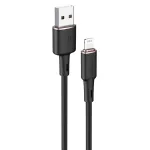 ACEFAST MFI sertifikuotas USB-A į Lightning laidas 1,2 m juodas (C2-02)