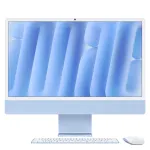 Apple iMac 24 inch mėlynas M4 8 branduolių CPU 8 branduolių GPU 16GB RAM 512GB SSD voki&scaron;ka klaviatūra