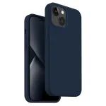 UNIQ Lino Marine Blue dėklas, skirtas iPhone 14 Plus / 15 Plus 6,7 colio