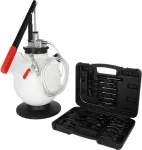 KS Tools 150.9105 universali pavarų alyvos užpildymo sistema su 23 dalių adapterių rinkiniu