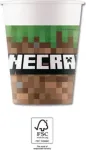 Procos Minecraft vienkartiniai popieriniai puodeliai 250 ml, 8 vnt. 95442