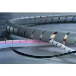 HellermannTyton Helawrap HWPP kabelių apsauginė mova, 10mm, 25m, juoda, polipropilenas, -60&deg;C iki +80&deg;C 161-41101