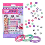 Cool Maker PopStyle papildymo rinkinys apyrankėms, daugiau nei 50 karoliukų, 3 apyrankės