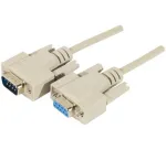 EXERTIS CONNECT D-Sub 9 kontaktų nuosekliojo ry&scaron;io prailginimo kabelis, tėvinis į motininį, 10 m, juodas 580261