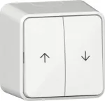 GIRA 315913 pavir&scaron;inio montavimo svirtinė roletų jungtis, Jalousie valdymas, Pure White Silk Matte