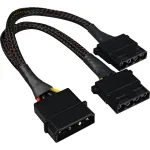 Sharkoon SATA Y maitinimo adapteris 4P Molex 0,15 m juodas