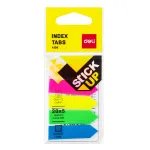 DELI Stick Up lipdukai-knygų žymekliai PP 50x12 mm, 100 lapelių, įvairių spalvų (D338199)