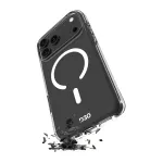 PURO Impact Clear D3O Bio dėklas, skirtas Apple iPhone 17 Pro, suderinamas su MagSafe, skaidrus (PUIPC17P63IMPCLD3OTR)