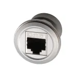 EXSYS EX-49196 metalinis RJ45 skydinis adapteris, lizdas&ndash;lizdas