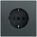 Gira System 70 SCHUKO lizdas SP, antracito spalvos, 445373