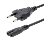 StarTech.com 1 m (3 pėdų) ne&scaron;iojamojo kompiuterio maitinimo laidas, EU ki&scaron;tukas į C7, 2,5 A 250 V, 18 AWG