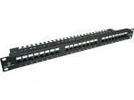 Pataisų skydas Alantec PK001 24 prievadų UTP Cat.6 1U 19 colių &ndash; 24x RJ45, U/UTP (UTP), juodas