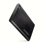 AXAGON EE25-A6C 2,5 inch HDD/SSD korpusas &mdash; SATA, USB 3.2 Gen 1 (Type-C ir Type-A), aliuminis, juodas
