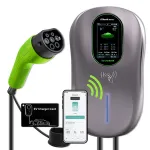 EV įkrovimo stotelė QOLTEC 52430 22 kW Wi‑Fi RFID 3 fazės, 32 A, Type 2, IP54