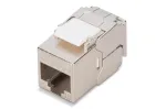 Keystone modulis Digitus CAT 6A RJ-45 ekranuotas sidabrinis 1 vnt.