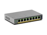 NETGEAR GS108EPP 8 prievadų Gigabit Ethernet (10/100/1000) nevaldomas jungiklis su PoE+ 123 W, darbastaliui/sieniniam montavimui, pilka