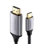 Ugreen 50570 vaizdo kabelio adapteris 1,5 m USB C HDMI A tipas (standartinis) Juodas