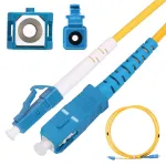 Extralink Patchcord LC/UPC-SC/UPC vienmodis simplex G652D 1m