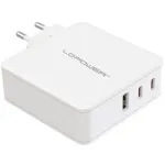 Vidinis įkroviklis LC-Power LC-GAN-100 Universal Fast Charging Baltas